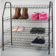 4 Tier Shoe Rack Black color- 6 pcs/cs