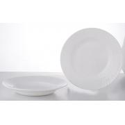 Opal-White soup plate(Dia 10