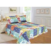 Quilt set with patchwork prints-king size