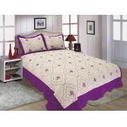 #512-48, Quilt King Size, White/purple Color
