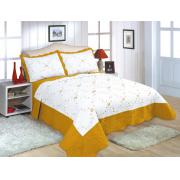 #511-63, quilt set-full/queen size-gold color