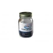Glass Jar with gold lid-15 Oz/440ml-24 pcs/cs