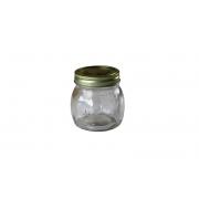 #850 Glass Jar with gold cover- 200ml /6.8 Oz-48 pcs/cs