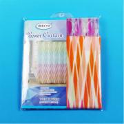 PEVA Shower Curtain With 12 Hooks-wave prints-12pcs/cs