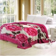 Full/Queen Size Soft Blanket with Floral Prints- assorted-6 pcs/cs