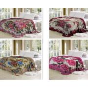  King Size Super Soft Bed Blanket with Prints-assorted- 4kg-4 pcs/cs