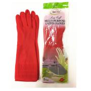 Long Cuff Multipurpose Latex Gloves-M Size-48PCS/ CS