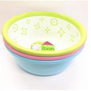 #6510, M Size Two Tone Color Plastic Basin Dia 32cm/12.6 in-30 pcs/cs