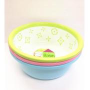 #6511, -L Size Two Tone Color Plastic Basin Dia 36cm/14.2 in-24 pcs/cs