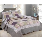 King Size Quilt Set with Patchwork Prints