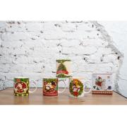 New Bone China Christmas Mugs with Gift Box