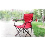 Folding Camping Chair- Red Color- 6 PCS/CS