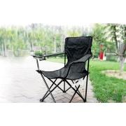 Folding Camping Chair- Black Color- 6 PCS/CS