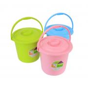  S Size Plastic Bucket with Cover-11.5 L-