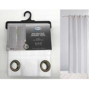 One Heavy Duty Faux Silk Grommet Panel-White