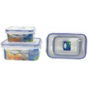 #9002, 4-Piece Plastic Food Storage Container-1100ml/400ml