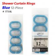 Shower Curtain Hooks (Blue)