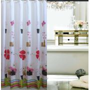  Polyester Shower Curtain with Lovely Bunny