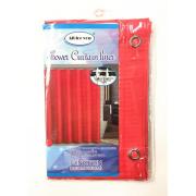 PVC Liner Red Shower Curtain