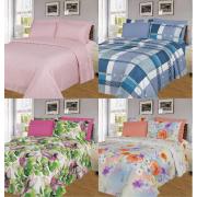 #535,6-PC full size printed bed sheet
