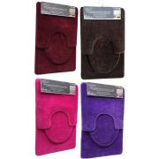 Assorted color 3PC Solid bath mat-7mm pile high