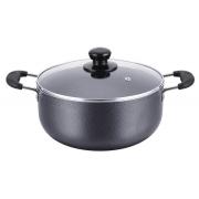 9 QT Casting Aluminum Casserole with glass Lid
