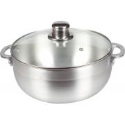No. 5 Aluminum Caldero with Glass Lid-6 PCS/CS