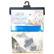 PEVA Shower Curtain with Pink Gray prints-12pcs/cs