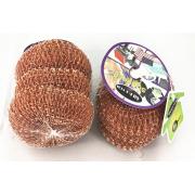 #4601-3PC Copper Plated Scourer-72 PCS/CS