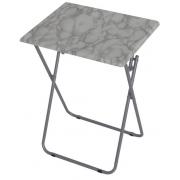 19Wx15Dx26H Folding Table White Marble Color-6 PCS/CS