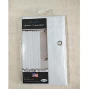 PVC Liner White Shower Curtain-24pcs/cs