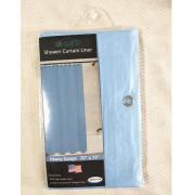 PVC Liner Light Blue Shower Curtain-24pcs/cs