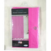 PVC Liner Neon Pink Shower Curtain-24pcs/cs