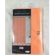 PVC Liner Orange Shower Curtain-24pcs/cs