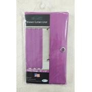 PVC Liner Purple Shower Curtain-24pcs/cs