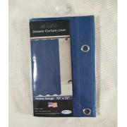 #179-8 PVC Liner Navy Shower Curtain-24pcs/cs