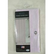 #179-13 PVC Liner Pink Shower Curtain-24pcs/cs