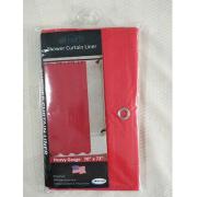 #179-20 PVC Liner Red Shower Curtain-24pcs/cs