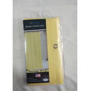 #179-21 PVC Liner Yellow Shower Curtain-24pcs/cs