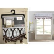 #02-0116 One Piece Maria Coffee Embroidery Valance-24 PCS/CS