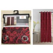 #02-0118 One Piece Becky Burgundy Jacquard Panel-24 PCS/CS