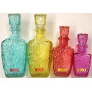 500ml M Size Colored Glass Wine/Liquor Decanter-12PCS/CS