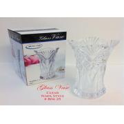 Glass Vase, Clear Glass, Size H 10