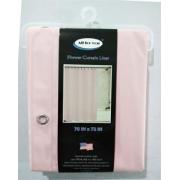  #1757-7 Pink Heavy Duty PEVA Shower Curtain Liner-12pcs/cs
