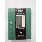 #1757-10 Hunter Green Heavy Duty PEVA Shower Curtain Liner-12pcs/cs