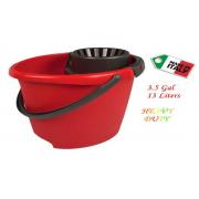 #4085412-3.5 Gallon Mop Bucket w/Squeezer - 12pcs/cs