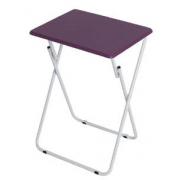 #7030-Purple19Wx15Dx26H PVC top Folding Table-6 PCS/CS
