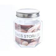 #8223-770ml/26OZ Glass Jar with S/S Lid-24 PCS/CS