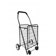  #C-150-BK, S Size Shopping Cart with 2 Metal Wheels-1PC/CS