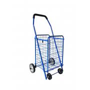  #C-150-BL, S Size Shopping Cart with 2 Metal Wheels-1PC/CS